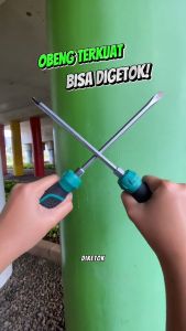 ISKU Obeng Ketok 6mm x150mm 6inch Obeng Go-Thru