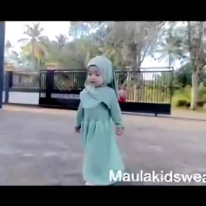 Maula Kids Wear Gamis Tutu Hijab Bayi Balita Lucu Pakaian Anak Perempuan (0 Bulan - 4 Tahun) Fashion Muslim Sage