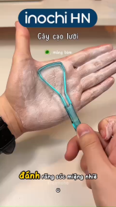 [INOCHI N1 ] Combo 3 dụng cụ vệ sinh lưỡi nhỏ gọn dễ sử dụng nhựa an toàn không mùi