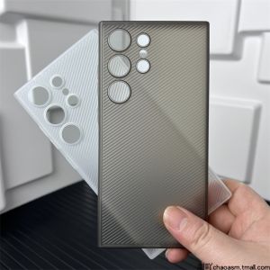 บางเฉียบ กันลื่น Wave ลายทาง เคสโทรศัพท์เคลือบด้านสําหรับ Samsung S24uitra Protective เปลือกหอย ผู้ชาย ผู้หญิง เรียบง่าย แฟชั่น ดีไซน์