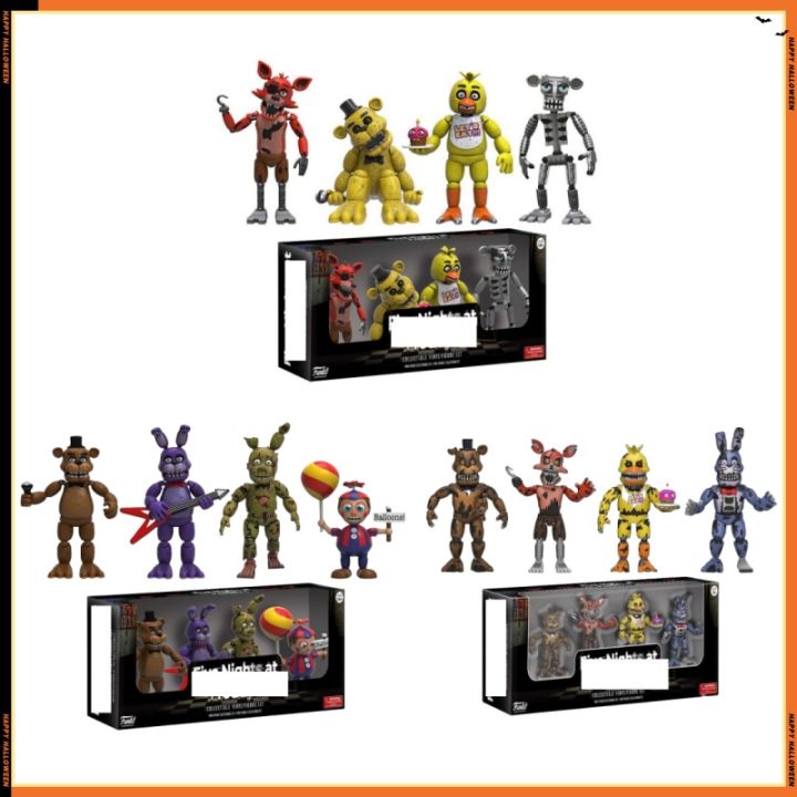 FNAF Figures Freddy Bonnie Foxy Chica Fazbear Bear Action Figure ...