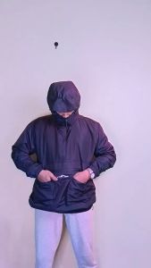 BNY Jaket Cagoule Parasut Casual Pria Pocket Brand Indigo