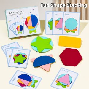 DHA | Educational Shape Stacking Color Recognition Logical Thinking Focusing Desk Puzzle