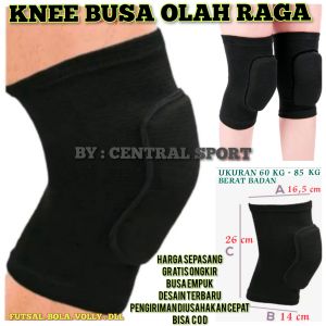 Knee Pad Deker Decker Busa Pelindung Lutut Sepasang Voly Bola Futsal