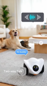 PetBuddy 360 องศา กล้องดูสัตว์เลี้ยง WiFi เคลื่อนที่ได้ ให้อาหาร คุยได้ เล่นเลเซอร์ คุยได้ หมุนรอบทิศ ควบคุมทางไกลผ่านมือถือ อยู่ไหนก็ดูได้ในโลก