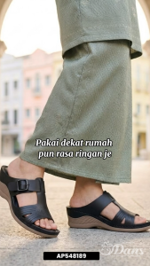 Dans Kasut Tapak Lembut Selesa Ringan Comfort Wanita / Perempuan - Hitam / Beige AP548189