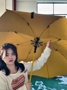Rain umbrella UV umbrella large folding umbrella large curved cloth area can protect from rain for up to 3-5 people