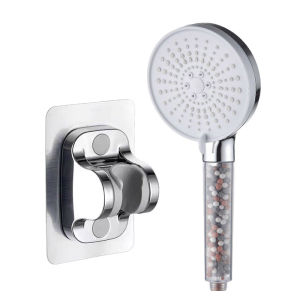 5-speed Water Adjustment Filter Shower Head High Pressure Negative Ion Hard Water Softening Shower Head Set
