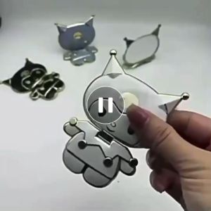 เคสโทรศัพท์สำหรับรุ่น  INFINX SMART8 HOT40I SPARK GO 2024  SPARK20C 20  Pop8  ฝาหลัง กันกระแทก ตั้งได้  พับได้ พร้อมตัวยึดกระจก น่ารัก เคสชุบ  สไตล์ kuromi คุโรมิ