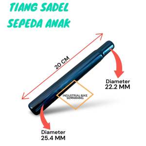 (( 25.4mm x 20cm )) Tiang Sadel Sepeda Anak Seatpost Tiang Jok Sadle Saddle bicycle Kid Seatpost Steel Besi BMX Mini