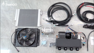 Treeligo Upgrade Universal 12V DC 10000BTU Underdash AC Electric A/C Kit for Auto Car