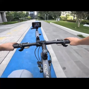 Aluminum Alloy Motorcycle Handlebar Mount Action Camera Clip Mount Dji Action 5 Pro / Insta360 X5 / Gopro Holder Riding Stand