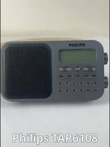 Philips | Philips TAR6108 Portable Multi‑Band Radio FM/MW/SW Digital Tuning Radio with ClockBatterySleep TimerAntenna for Home/Travel