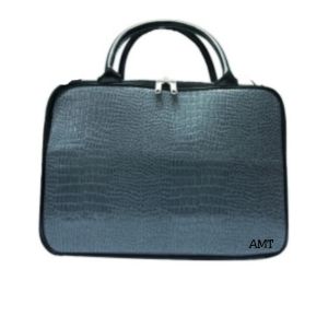 AlloAMT Tas Koper Croco Travel Bag Kulit Buaya Sintetis Hitam waterproof