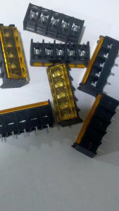 Terminal Block HB7620 7.62mm Spacing with Cover 5P with Backrest PCB Terminal Block