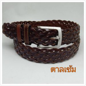 เข็มขัดหนังสานผู้ชาย​ ทำจากหนังแท้​ แบบมาใหม่✨​ ทนทาน​ ใส่ง่าย​ เท่ห์สุดๆ