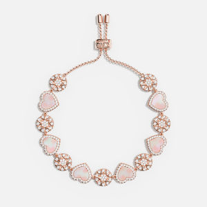 Rose Gold Heart Mother-of-Pearl Bracelet
