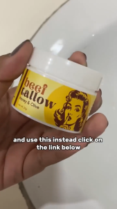 Beef Tallow Honey & Olive Moisturizer For Face Honey Balm Grassfed Beef Fat FaceCream Skin Care Moisturizing Brightens Maintain Repair Aftersun Care Body Lotion Face Lip Care For All Skin 25g