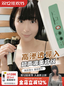 Dual-Head Ultrasonic Beauty Instrument Home Facial Full-Body Massage Device Chest Care Appliance Professional Salon Grade