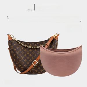 Lv Loop Hobo Small Pea Bag ผ้าไหม ซับใน Moon Bag Inner Bag Organizer Storage Pouch เรียบหรู Family Home Storage Accessories