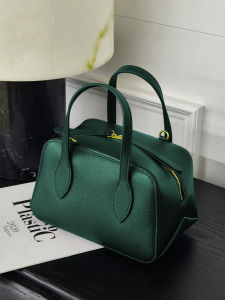MEIYANG | Green Brick-like Leather Small Square Bag