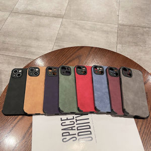 CrashStar With Logo Fur Leather Shockproof Phone Case For iPhone 17 16 15 14 13 12 11 Pro Max Air X XR XS Max 8 7 6 6S Plus + SE 2020 Simple Soft Phone Casing Phone Cover With Full Cover Lens Camera Protection Top Seller
