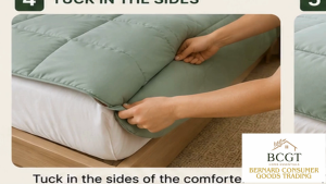 Comporter high quality cotton quilt thick white sage green durable duvet insert and warm protector