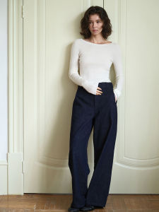SHEITAOZI | Retro Loose Denim Pants Womens Jeans