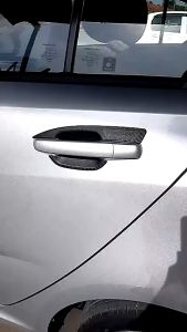 4PC Proton Persona Car Door Handle Cover 3D Carbon Black Door Handle Inner Bowl Cover Trim Protector Car Accessories Door Handle Guard Sticker Anti Scratch Anti Collision Protections Cover Pintu Pemegang Kereta Persona Old Persona Elegance