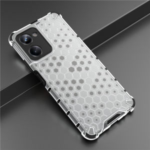 Honor 90 Lite 5G 2023 Shockproof Bumper Transparent Honeycomb Casing For Honor 90 Lite Honor90 90Lite Honor90Lite 90Honor Lite 5G Clear View Acrylic Phone Case Back Cover
