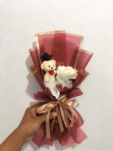 BUKET BUNGA BONEKA 5 WARNA