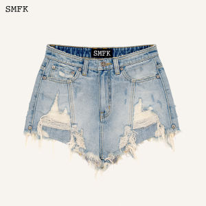 SMFK | Trendy Frayed Ultra Short Denim Shorts