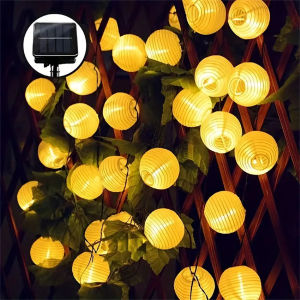 LED Solar Light Waterproof Lantern Fairy Lights Solar Power Lamp For Outdoor Garland Patio Garden Light Decor