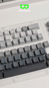 Bàn phím cơ GOOJODOQ 133 phím keycap gradient cao cấp mặt trước trong suốt Bền bỉ và chống dầu
