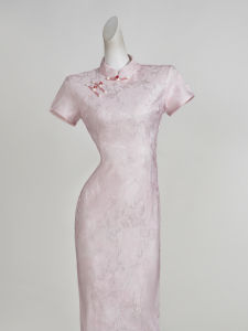 Đầm Qipao Dây Nịt Ép Eo Nhỏ