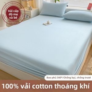 KAMONI | Bộ Drap Bọc Chống Bụi Bẩn Bảo Vệ Nệm Cotton