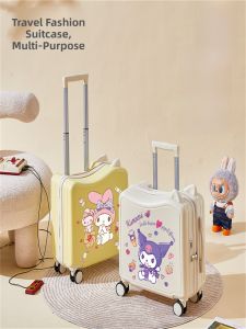 Travel Suitcase Childrens Small Cinnamon Dog 20 Inch Pull Rod Suitcase Password Lock Universal Gender Cartoon Style Luggage