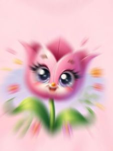 Kaos Anak Perempuan Floral Cotton Lengan Pendek Usia 2-12 Tahun