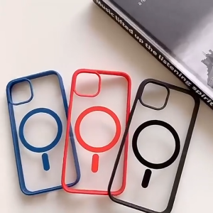 AKABEILA Matte เคสโทรศัพท์ชาร์จแบบแม่เหล็ก for Samsung A06 A16 A56 A55 A54 A36 A35 A25 A26 S25 S24 S23 S22 Ultra S24 S23 Fe Plus Acrylic ฝาหลังใสกันกระแทก