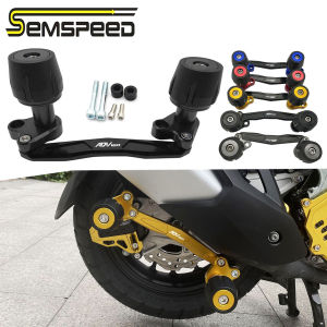 SEMSPEED Motorcycle CNC Rear Axle Exhaust Wheel Anti-Crash Slider Protection For Honda ADV160 ADV 160 2022-2026