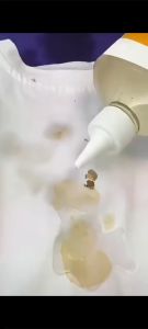 (COD)Clothes Stain Remover Powerful Stain Remover For Fabrics Dissolves Oil Stains On Clothes