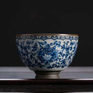 Cốc Trà Gốm Sứ Dung Tích Lớn Phong Cách Cổ Điển Trung Quốc Quà Tặng Cốc Trà Hoa Sen Rủi Còi Cốc Trà Chủ Sở Hữu