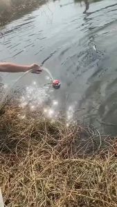 SHINING 300W มอเตอร์ทองแดง ปั๊มจุ่ม DC 12V สำหรับสายไฟ 7 เมตร พร้อม ปั๊มน้ำ ปั๊ม บาดาล ปั๊มแช่ ฟิลเลอร์ ใช้แบตเตอรรี่