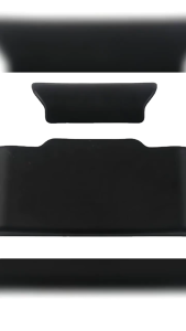 2Pcs Backrest Back Rest atau Busa Sandaran Bantalan Motor Untuk Top Box Aluminium Universal