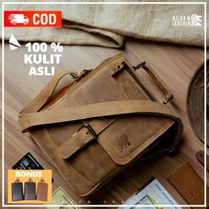 Tas Kulit Selempang Pria Tas Slingbag Kulit Pria Tas Slempang Pria Cowok Reven Stainer Bag Crazy Horse Kulit Sapi Premium Quality
