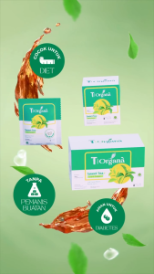 T|Organa - Teh Stevia Teh Manis Tanpa Gula Isi 10 Tbag