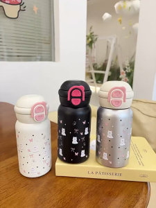 PREMIUM TUMBLER TERMOS CAT DOGGY PUPPY 500 ML PORTABLE VACUUM CUP INSULATED BOTTLE HOT & COOL STAINLESS STEEL 316 / COFFEE TUMBLER / TERMOS TAHAN PANAS & DINGIN