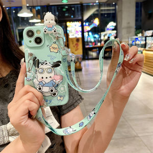 Angel Pachy Dog Cartoon Cute Soft Silicone Phone Case Full Edge Protection Shockproof Crossbody Strap Huawei Mate 20 A20