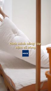 Nệm Topper NOOZ Gòn Lông Vũ Microfiber Cao Cấp Dày 5cm Êm Mềm Nâng Đỡ Thoáng Khí NOOZ Home Goods