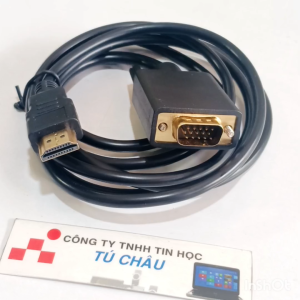 Cáp chuyển HDMI ra VGA dài 1.8M (Cáp chuyển hình ảnh 1 chiều từ HDMI PC ra VGA LCD)